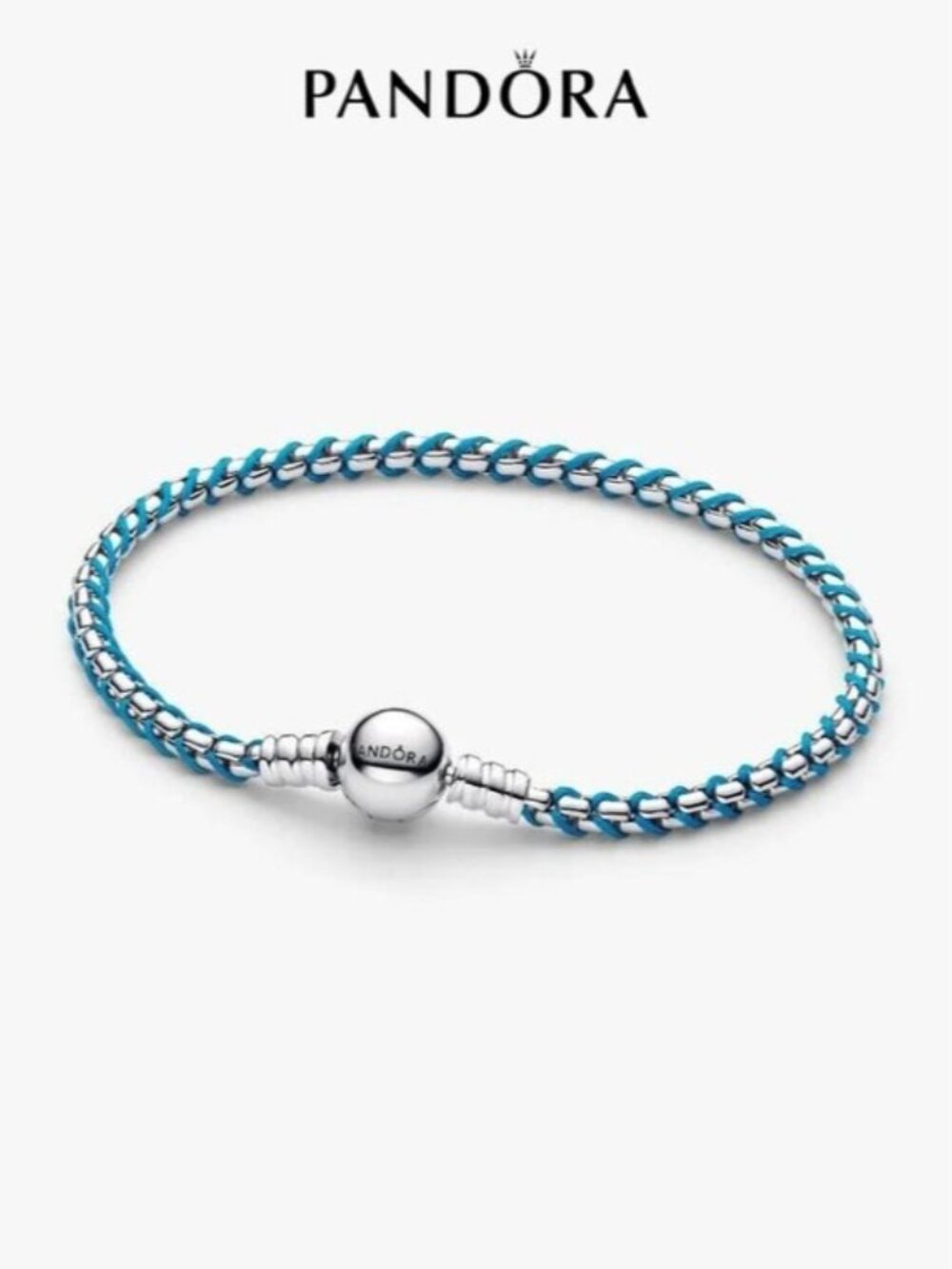 🌸✨🌸 Pandora Blue Cord Snake Chain Bracelet